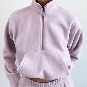 TNA Cropped Polar 1/2 zip! 💜